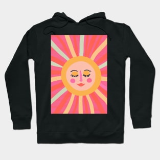 Minimalist Sun Face Hoodie